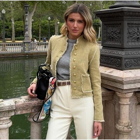 SOLD! ZARA Textured Jacket NWT - Picture 1 of 16